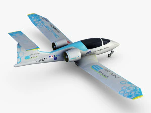 airbus e-fan electric 3D Model