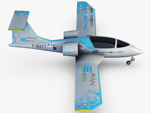 airbus e-fan electric 3D Модель