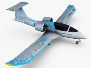 airbus e-fan electric 3D Model