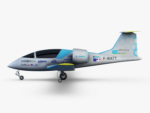 airbus e-fan electric 3D Модель