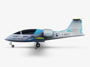 airbus e-fan electric 3D Model