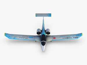airbus e-fan electric 3D Model