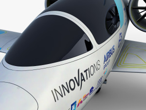 airbus e-fan electric 3D Модель