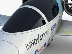 airbus e-fan electric 3D Model