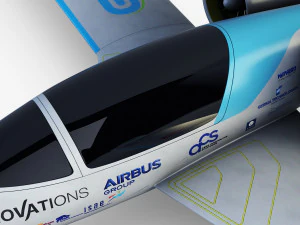 airbus e-fan electric 3D Model