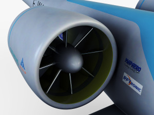 airbus e-fan electric 3D Модель