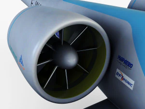 airbus e-fan electric 3D Model