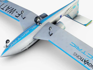 airbus e-fan electric 3D Model