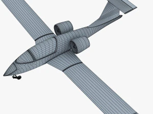airbus e-fan electric 3D Model