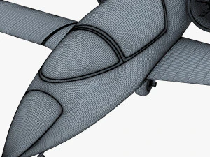 airbus e-fan electric 3D Model