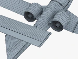 airbus e-fan electric 3D Model