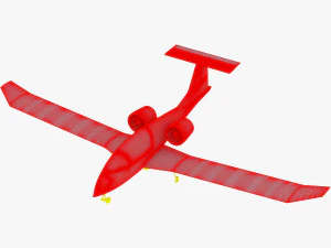 airbus e-fan electric 3D Model