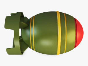 nuclear bomb v 1 3D Model