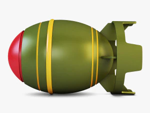 nuclear bomb v 1 3D Model