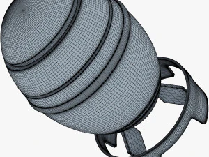 nuclear bomb v 1 3D Model