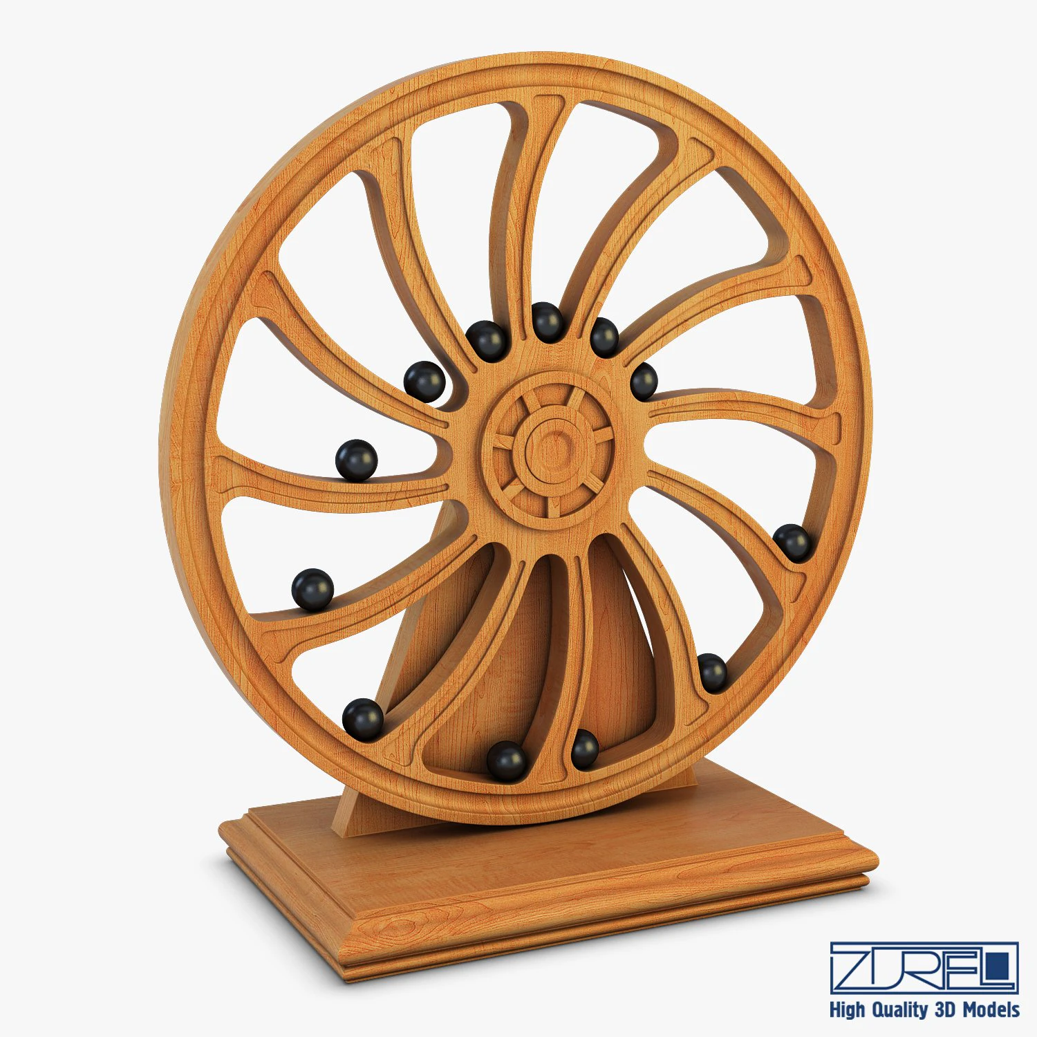 perpetual motion machine 3D Model .c4d .max .obj .3ds .fbx .stl .blend 