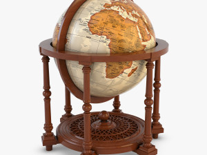 antique globe Modello 3D