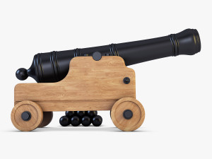 ancient cannon 3D Model