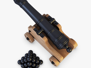 ancient cannon 3D Model