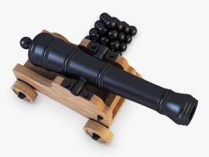 ancient cannon 3D Model