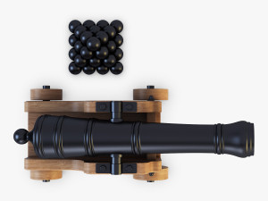 ancient cannon 3D Model