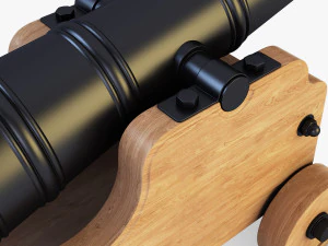 고대 대포 3D 모델