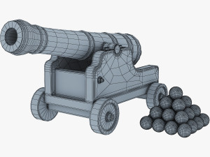 ancient cannon 3D Model