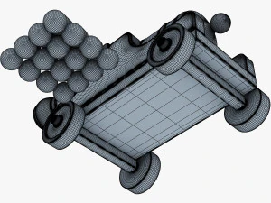 고대 대포 3D 모델