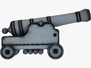 고대 대포 3D 모델