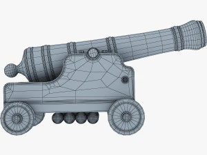 고대 대포 3D 모델