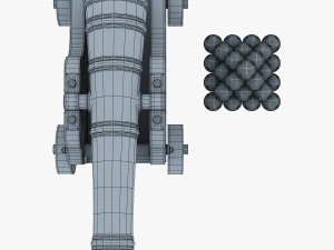 ancient cannon 3D Model