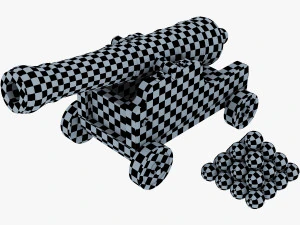 고대 대포 3D 모델