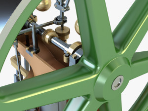 benson vertical engine Model 3D