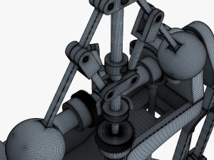 benson vertical engine Model 3D
