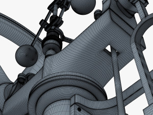 benson vertical engine Model 3D