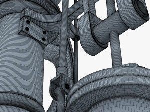 benson vertical engine Model 3D