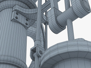 benson vertical engine Model 3D