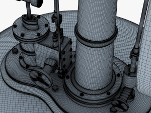 benson vertical engine Model 3D