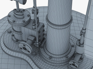 benson vertical engine Model 3D