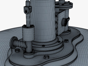 benson vertical engine Model 3D