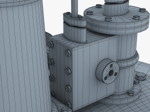 benson vertical engine Model 3D