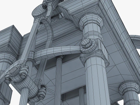 Classic Beam Steam Engine with Flywheel M1 3D Model