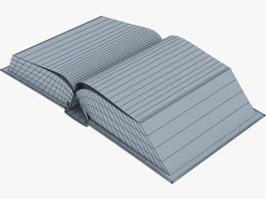 open book v 1 3D Model