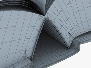 open book v 1 3D Model