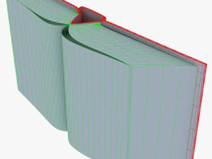 open book v 1 3D Model