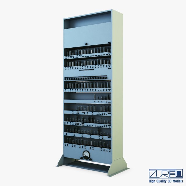 vacuum tube computer v 1 3D 모델 .c4d .max .obj .3ds .fbx .stl .blend 