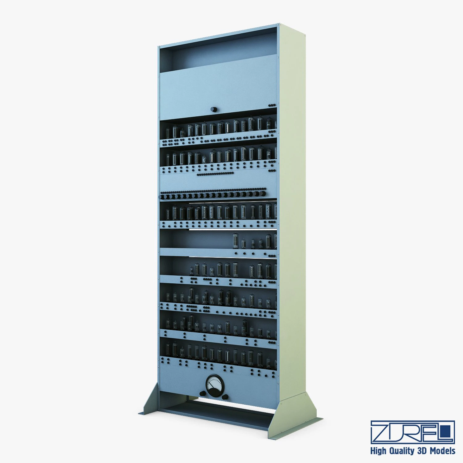 vacuum tube computer v 1 3D Model .c4d .max .obj .3ds .fbx .stl .blend