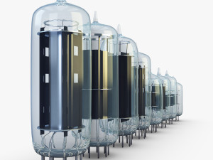vacuum tubes set 3D 模型