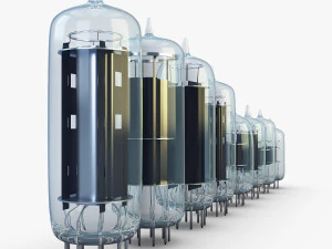 vacuum tubes set 3D Model