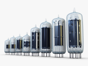 vacuum tubes set 3D 模型